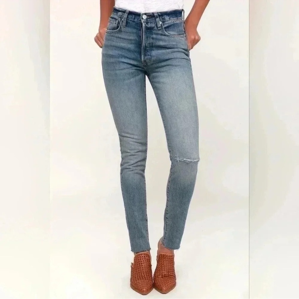 Free People Stella High Rise Button Fly Jeans NWT